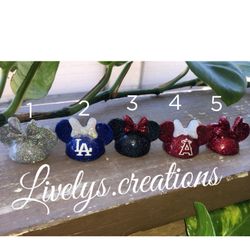 Minnie Mouse straw toppers