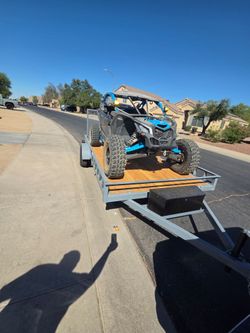 Utility flat bed trailer