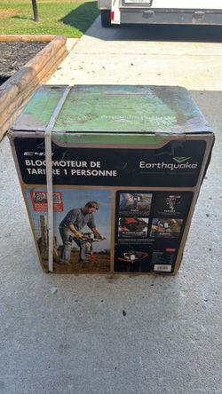 Earthquake gas auger NEW IN BOX  OPENED