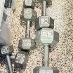 Dumbbell Cast-Iron Weights, Lbs, Lifting Gym