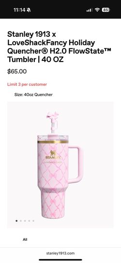 Loveshackfancy Stanley Pink Ribbon