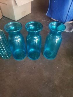 Aqua Vases