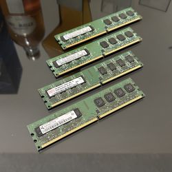 USED Desktop DDR2 SDRAM 1GB 2GB 240 pin DIMM SLOT PC2 Samsung Hynix