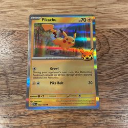 Pokémon Limited Halloween Pikachu Card and Houndoom Card