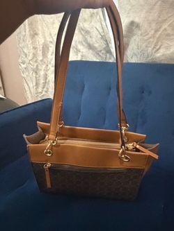 Nanette Lepore Brown Monogram Bag