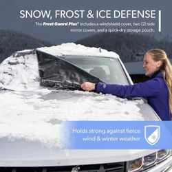 Frost Guard winter car windshield cover for ice and snow - no scraping!