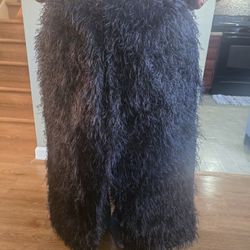 Black Shaggy Pants
