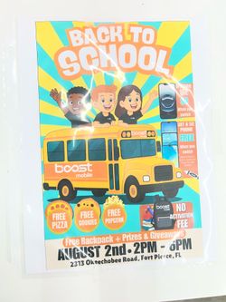 Back to school event