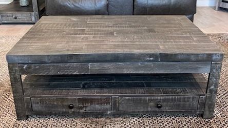 dark gray coffee table set