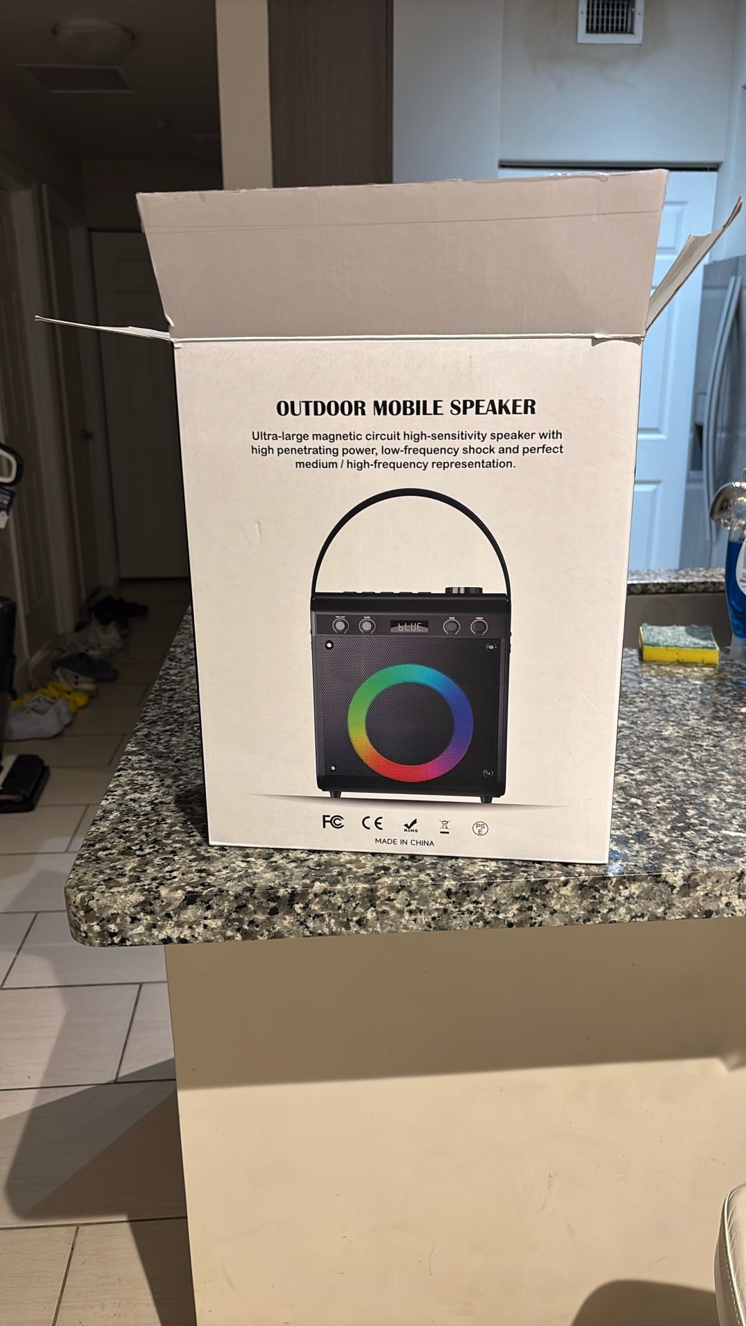Mobile Speaker With Two Microphones