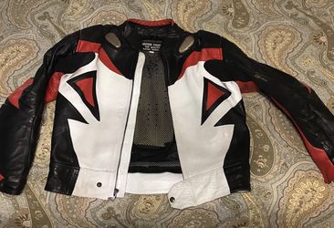 Motorcycle protective leather suit