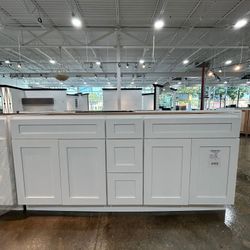 72'' SUN Shaker White Bathroom Vanity $499