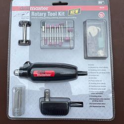 New in package 80peice drill master rotary tool kit with bits   