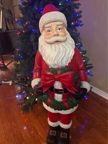 Valerie Parr Hill 4 Ft. Santa Claus Christmas Holiday Figure indoor/Outdoor