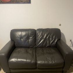 Black Leather Loveseat