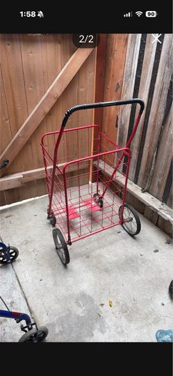Folding Grocery Basket Cart
