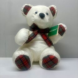 Vintage 1993 Gibson Greetings Plush Holiday Bear 14” - New With Tag