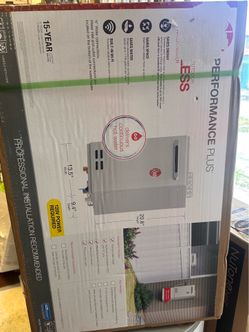 New outdoor tankless water heater