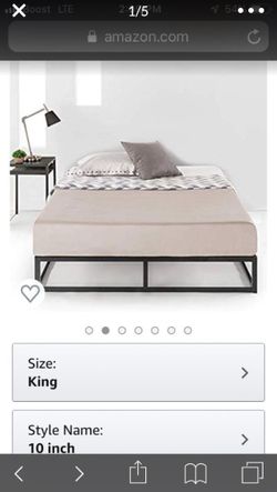 King platform bed