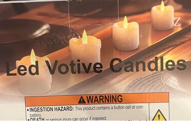 Flameless Votive Candles With Timer Remote