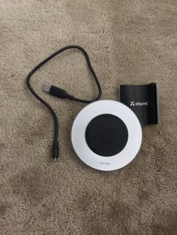 Open Box Brand New 10W wireless charge pad (silver)