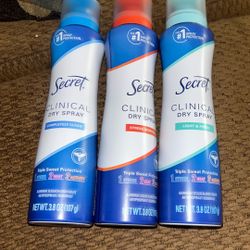 Secret  Deodorant. 5 each 