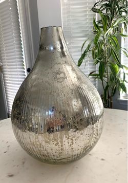Silver Decor Vase / Pot
