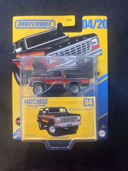 Matchbox Collectors 1978 Ford Bronco 04/20 1:64 Diecast Car Unopened