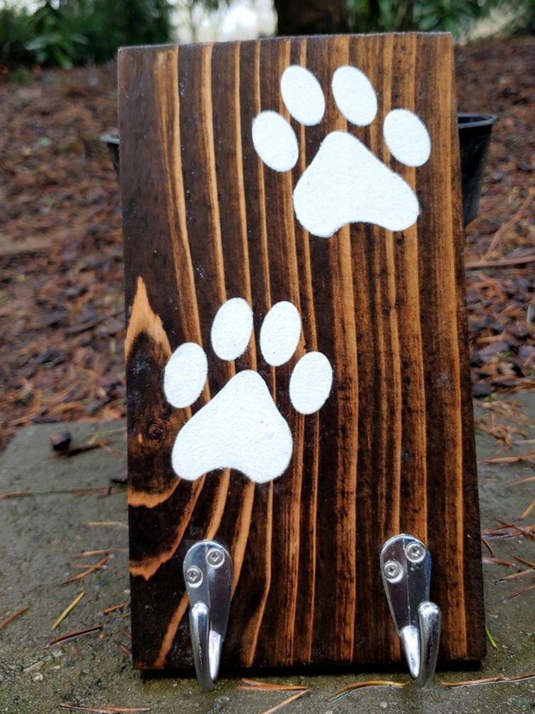 Wood Dog Leash Holders