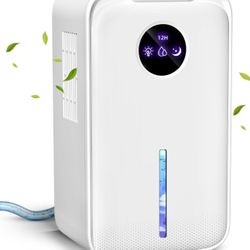 Dehumidifier,88OZ Dehumidifier for Bedroom With Drain Hose Quiet Small Dehumidifier 800 sq. ft