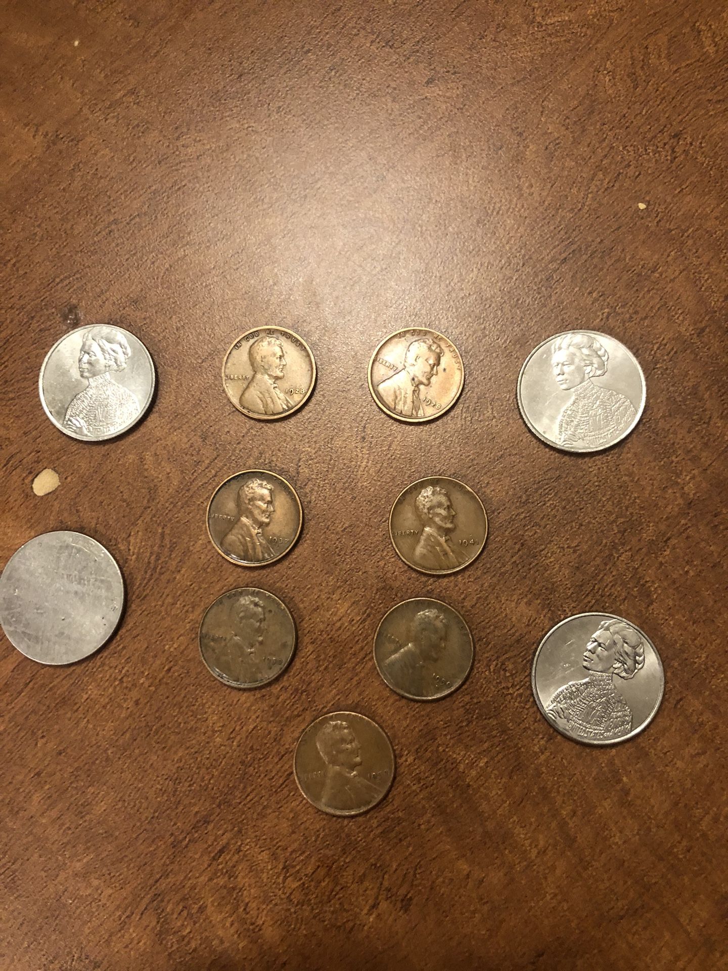 OLD PENNYS AND QUARTERS