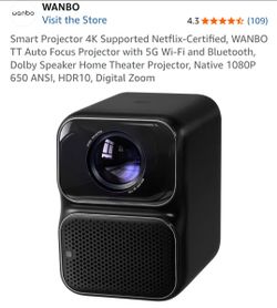 Movie Projector With Screen.