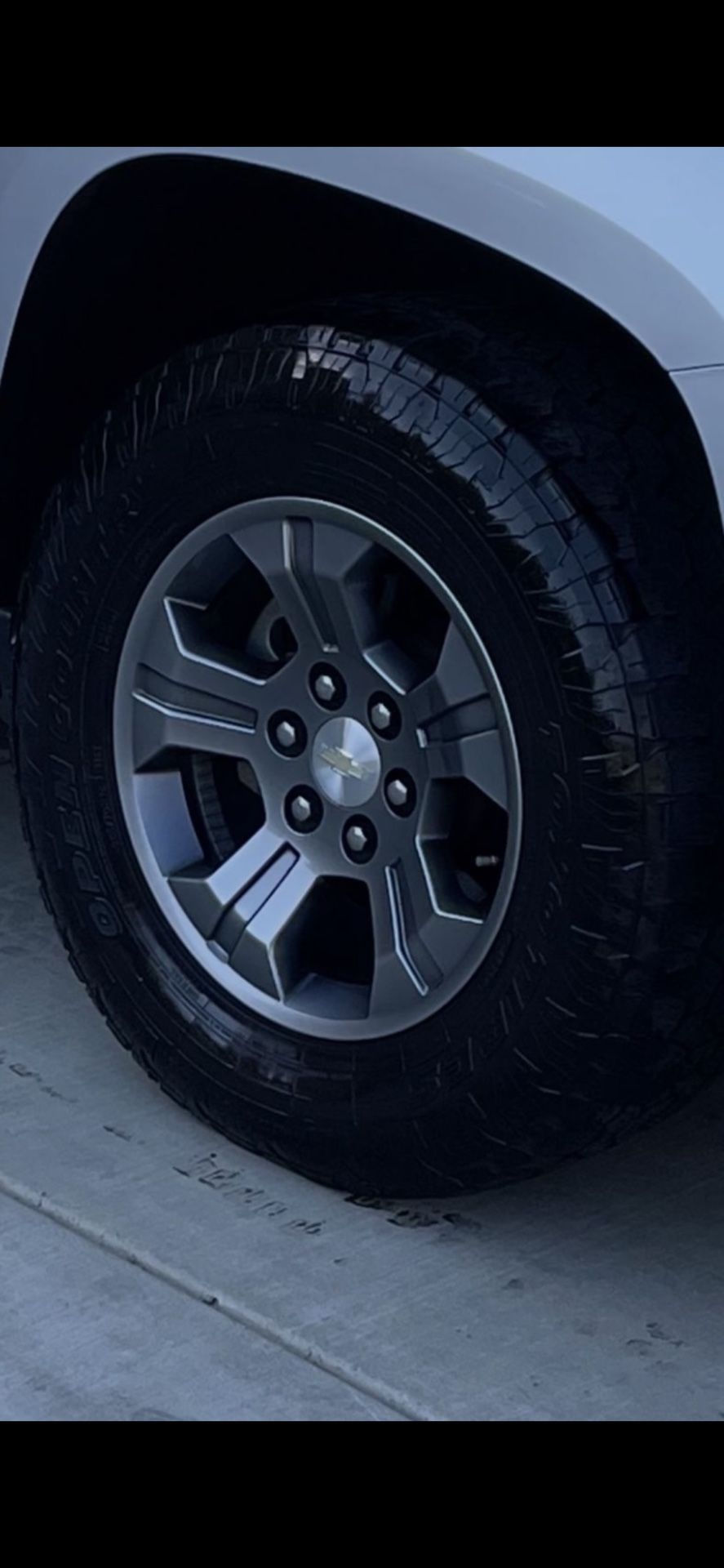 Set Of Chevy Wheels And Tires