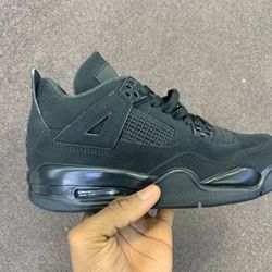 Air Jordan 4s Black Cat/ All Sizes 4-13/ Black/ Authentic 