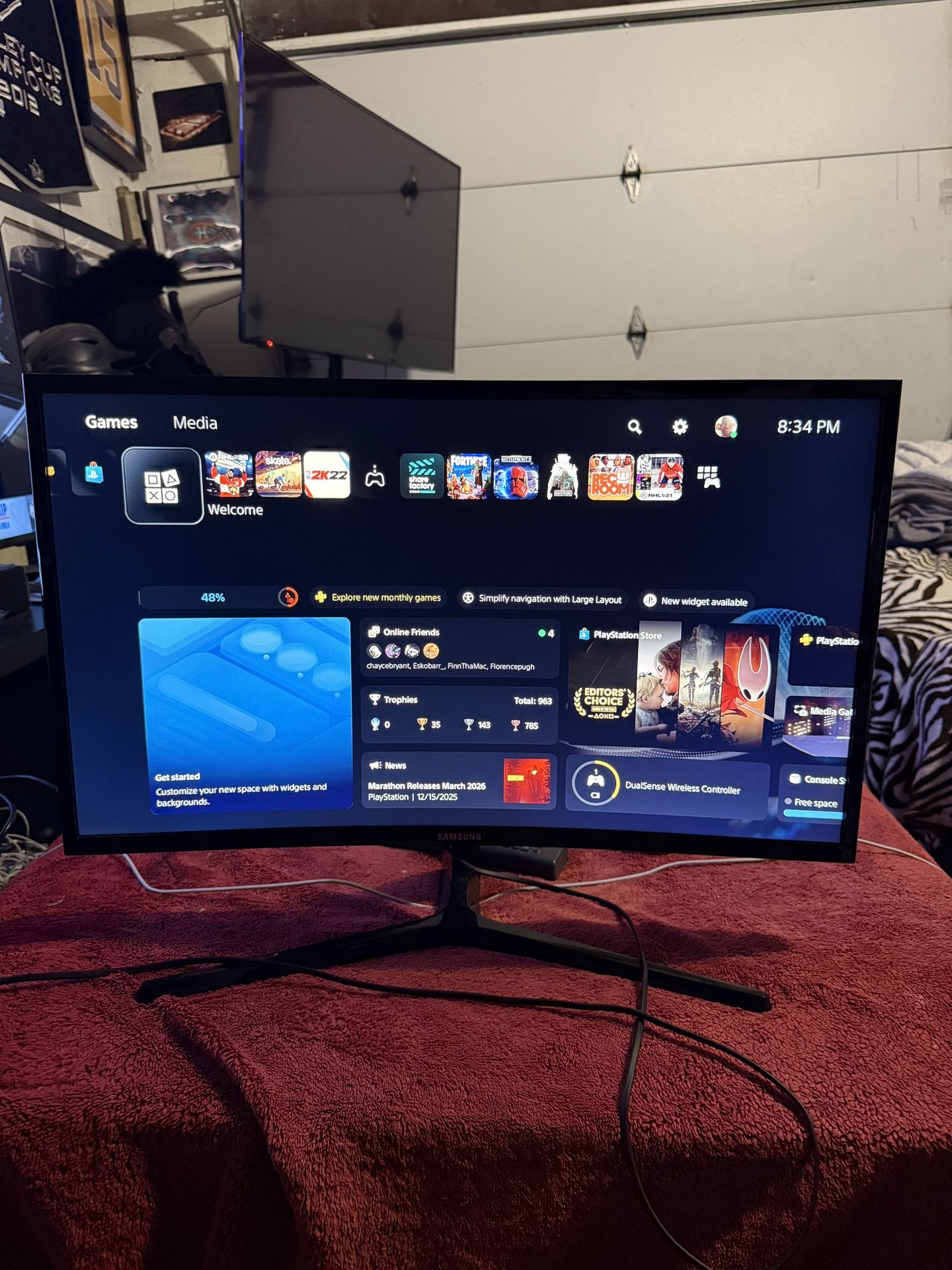 27’ Samsung Curved Monitor