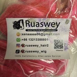 NEW 30" RUASWEL Pink Wig – Brand New!