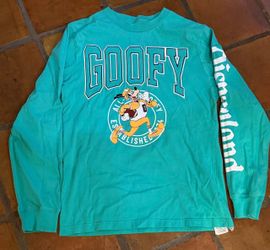Disney ParksGoofy Football LS Small Varsity-Style Embroidered "GOOFY" & Disneyland logo down the Sleeve