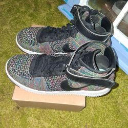 Nike Af1 Ultra Flynit Mid Size 13 Wear Only 2 Times 
