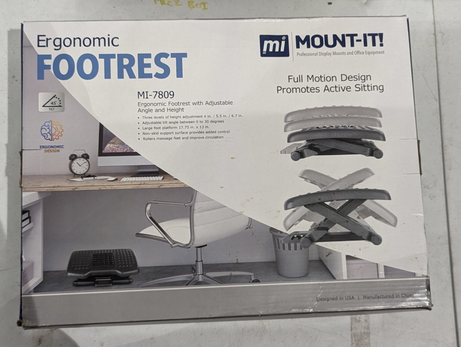 Ergonomic Footrest Mount It Brand