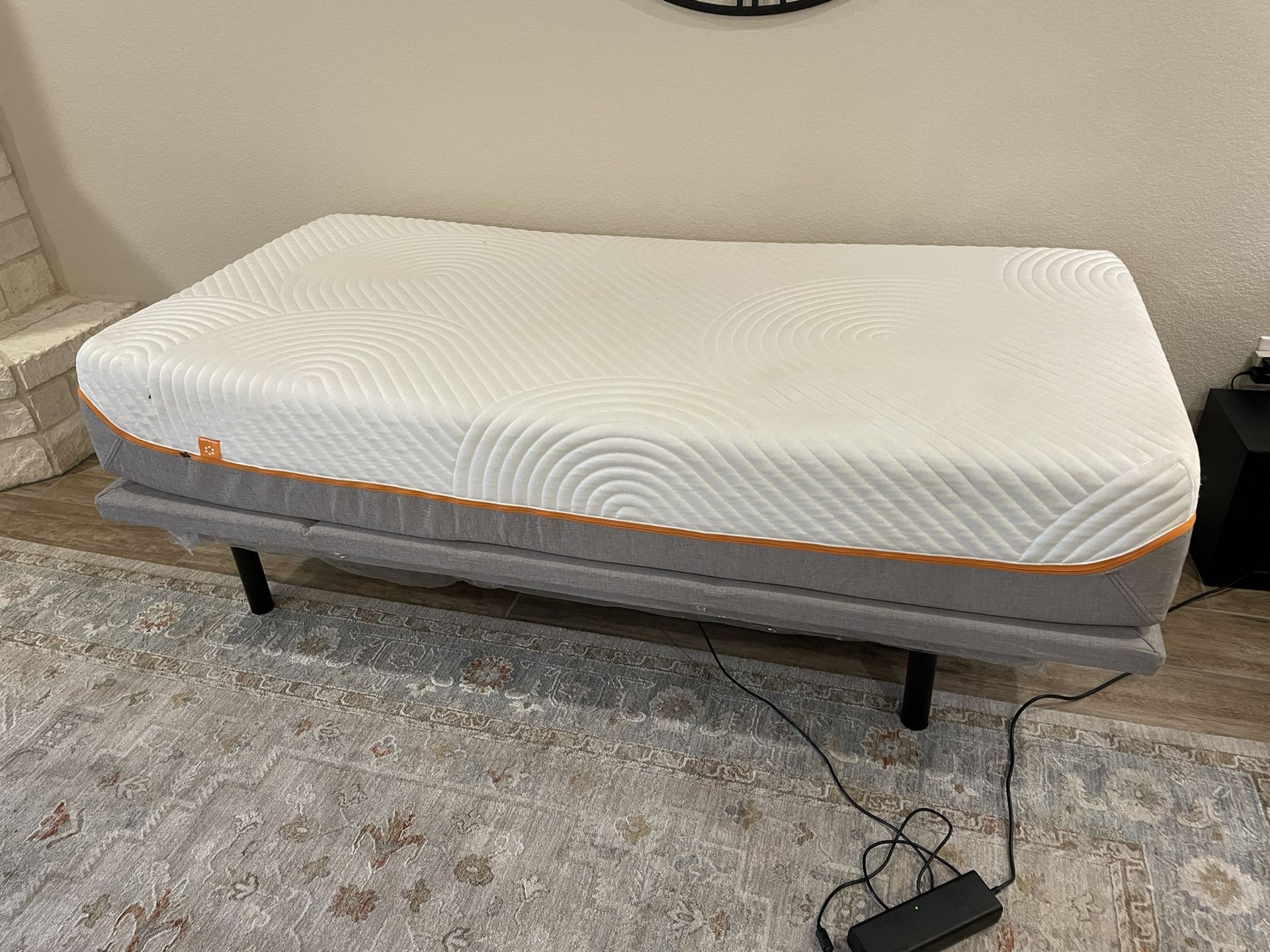 Tempur-Pedic Fully Adjustable Twin Bed And Frame