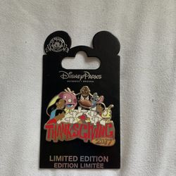 Disney Pin Traders 2017 Stitch Thanksgiving Enamel Pin Limited Edition 