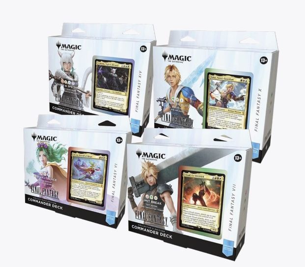 Magic: The Gathering - Final Fantasy Collector’s Edition Commander Deck Bundle - Includes All 4 Surge Foil Decks