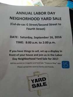 Yard sale