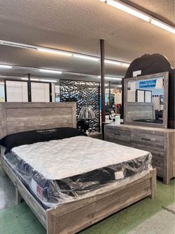 🔥Hot Deal🔥Brand New Queen Bed frame + Dresser + Mirror + Nightstand Only $599, Delivery Available, Finance available
