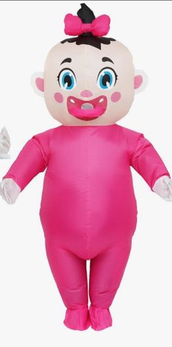 Inflatable Baby Girl Costume