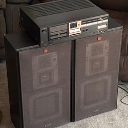 Rare Vintage Sony APM X300 Speakers + Sony TA-AX520 Integrated 80W Stereo Amplifier (Made In Japan) - MINT