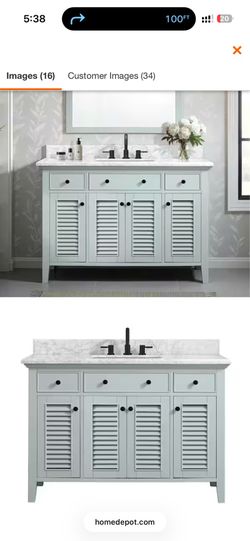 49” Marble Bathroom Sink