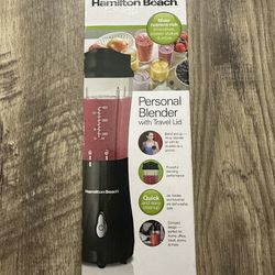 Hamilton Beach Personal Blender With Travel Lid