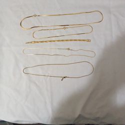 5 gold chains price is for all 