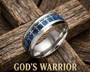 Men's Christian Cross Ring - With God All Things Are Possible - Matthew 19:26 - Size 10 Or 11 - NEW